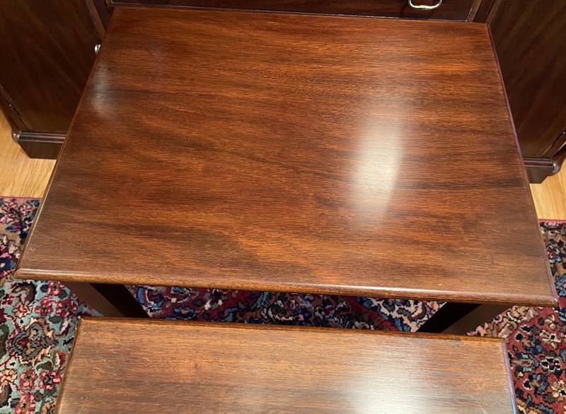 Henkel Harris Mahogany Stacking Tables Finish 29 gallery