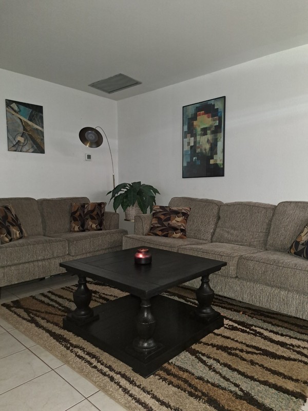 black wood coffee table vintage