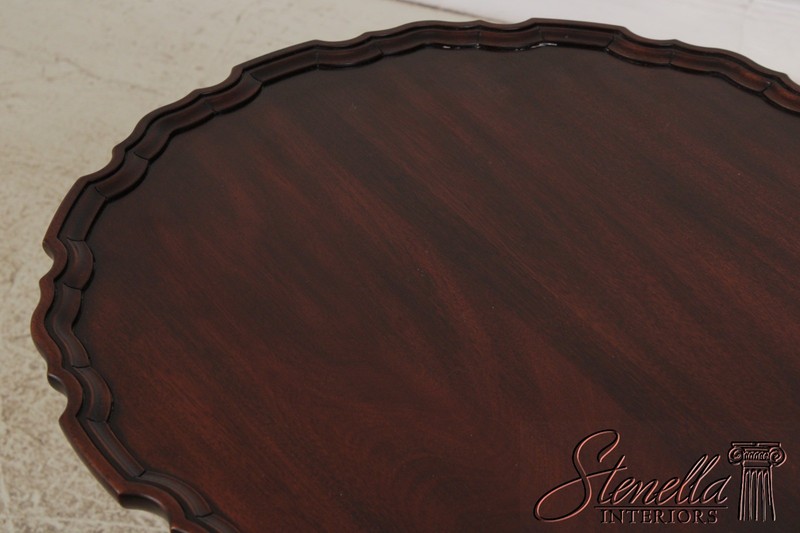 L72809: HENKEL HARRIS Mahogany Pie Crust Tilt Top Table gallery