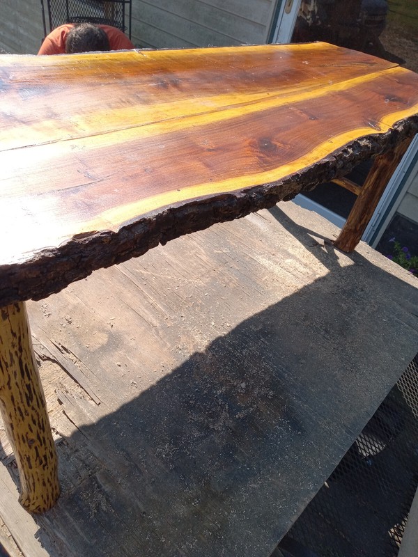 Rustic Walnut Live Edge Coffee Table (CT-375) gallery
