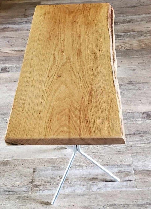Oak Side Table (Silver) gallery