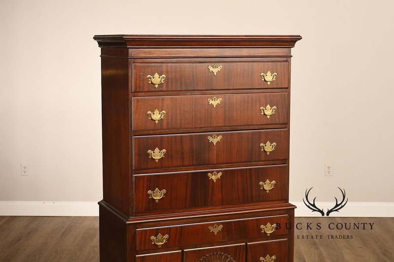 Queen Anne Style Mahogany Highboy Chest gallery