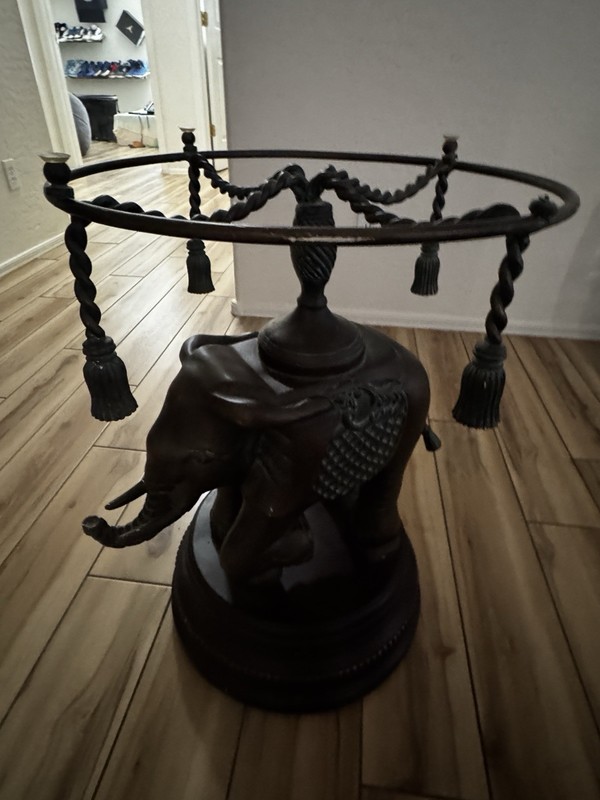 vintage Erin Lane bronze side table