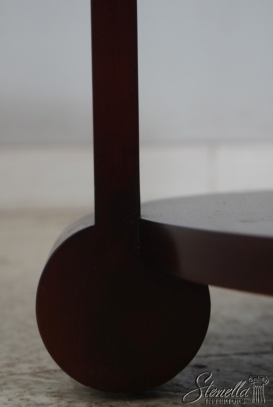 L70496: KINDEL Dorothy Draper 5th Avenue Mahogany Lamp Table gallery