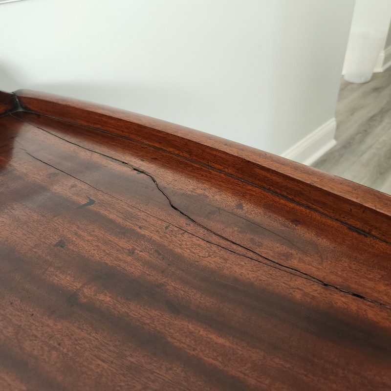 18th Century Butler's tray with stand circa 1810 with Deep patina. gallery