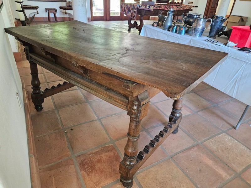 17TH C SPANISH TRESTLE TABLE gallery
