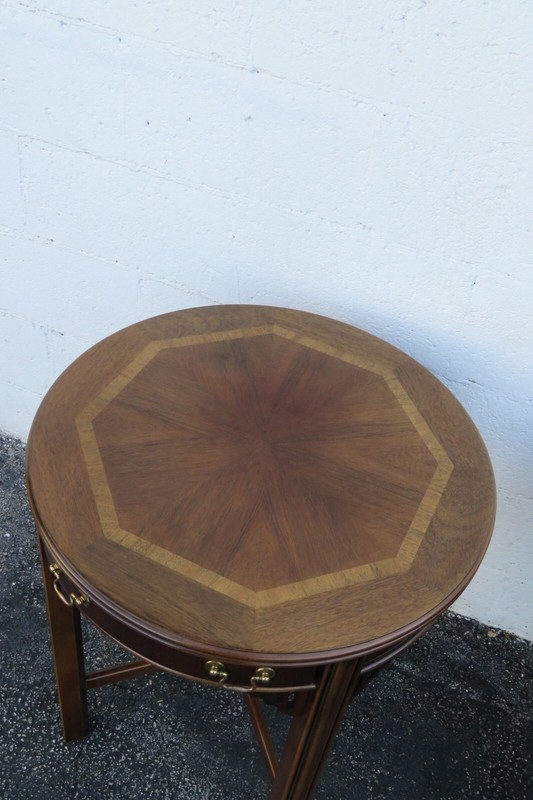 Lane Hollywood Regency Inlay Side End Tables by Lane a Pair 3739 gallery