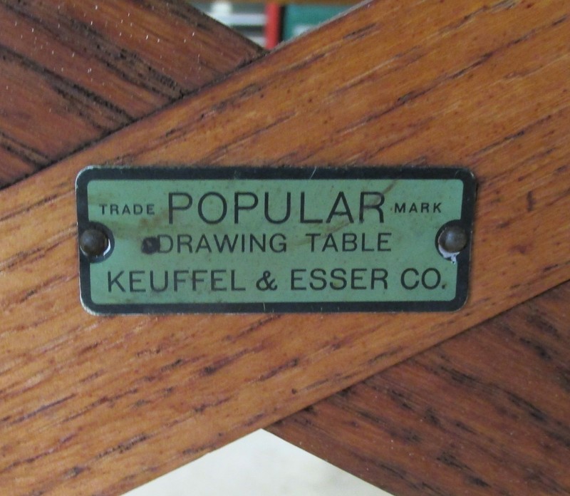 Vintage Keuffel & Esser Co. "Popular" Drawing/Drafting Table, Fully Adjustable gallery