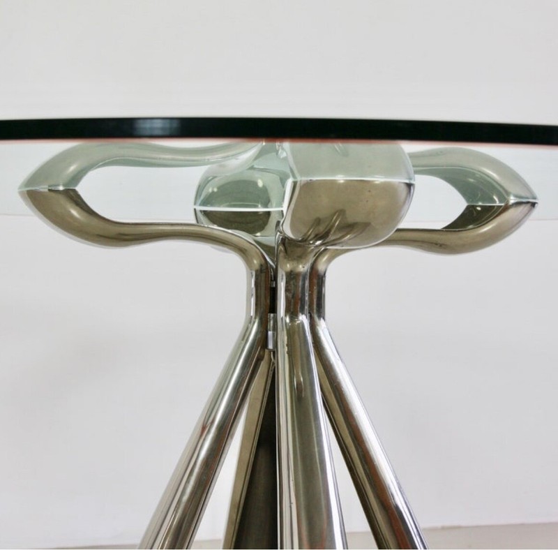Spectacular Italian Modernist Table by Vittorio Introini for Saporiti 1972 WOW! gallery