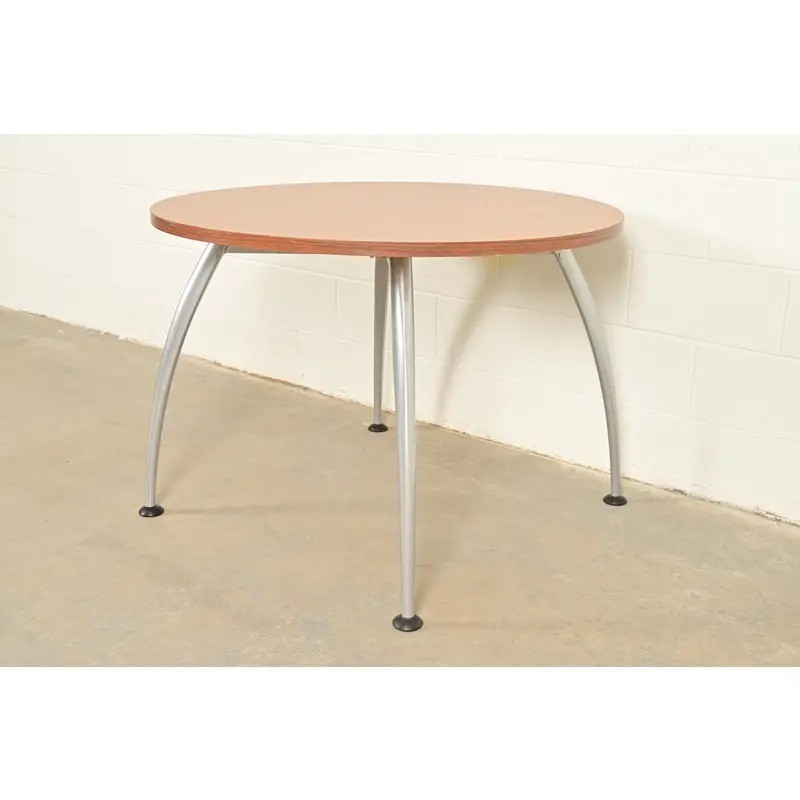 Herman Miller Style Modern Spider Leg Round Dining Table or Game Table