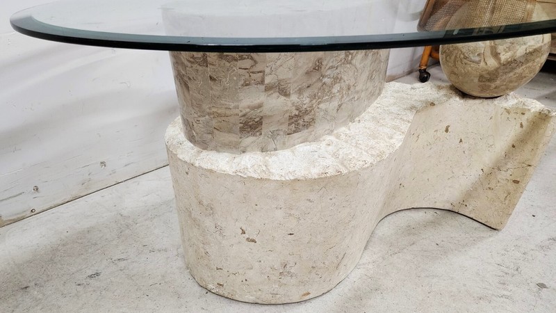 Tessellated Sculptural Coffee Table Mactan Stone gallery