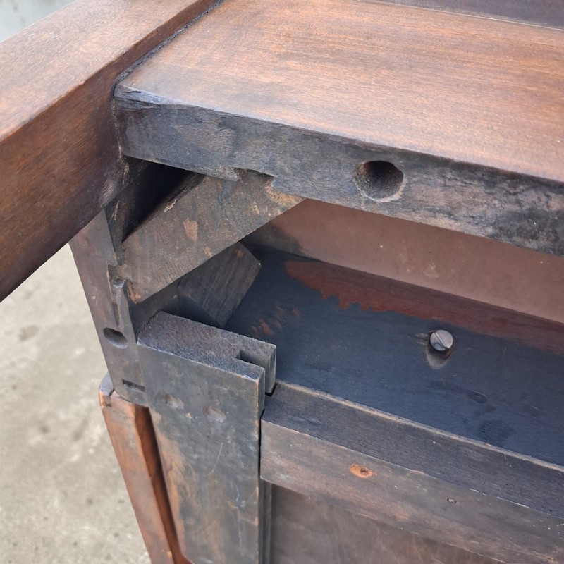 Antique Davis Birely Arts and Craft Wood Table 32"×22"×29" Gorgeous History gallery
