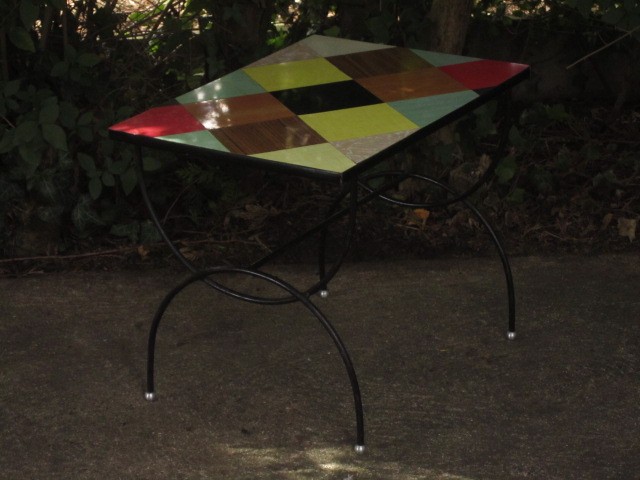 Coffee Table Dapoint 1950s Design Multi Colors + Sublime Coaster.