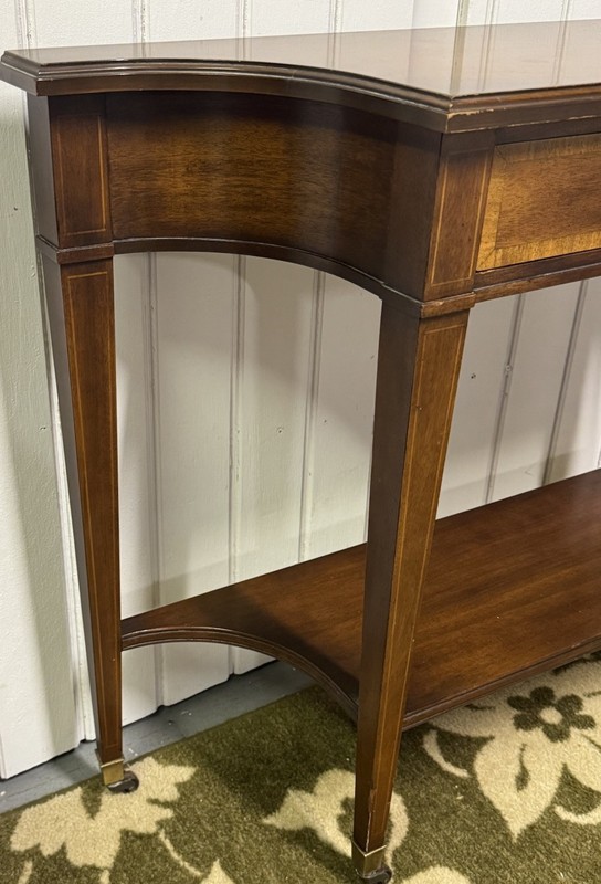 Antique Columbia Manufacturing Inc Inlaid Console Table gallery