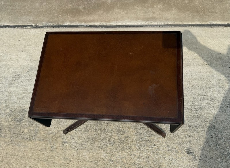 Vintage Imperial Grand Rapids Extending Mahogany Wood End Coffee Table gallery