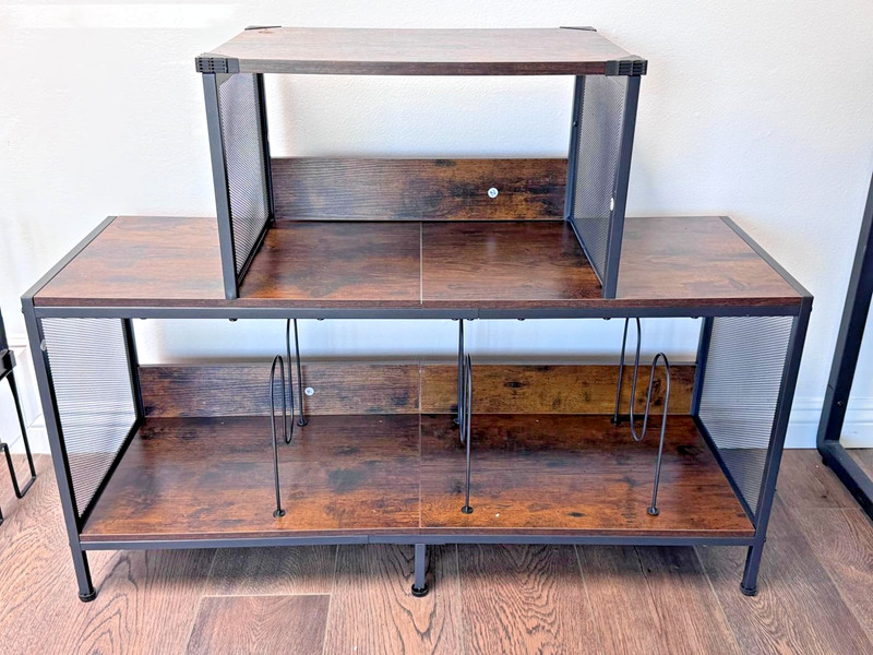 Spacious Record Player Table Holds 150-250 Vinyl Album 32.7″D x 14.2″W x 32.7″H