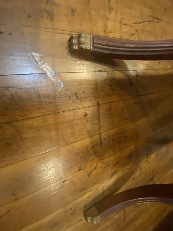 Rare Antique Duncan Phyfe Style Drop Leaf Dining Table, 56x36x30/24x36x30 Drop gallery