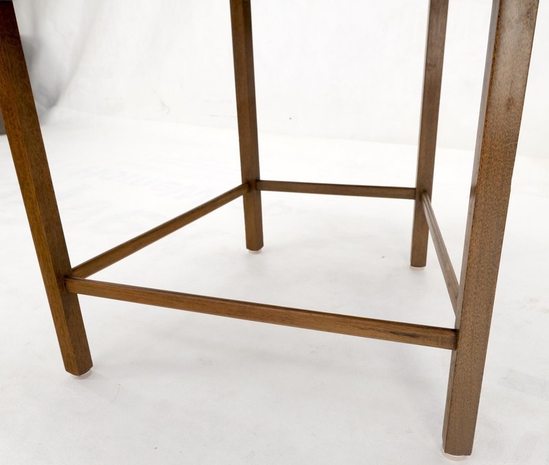 Fan Shaped Solid Walnut Dunbar Atr. Side End Stand Occasional Table Mint! gallery