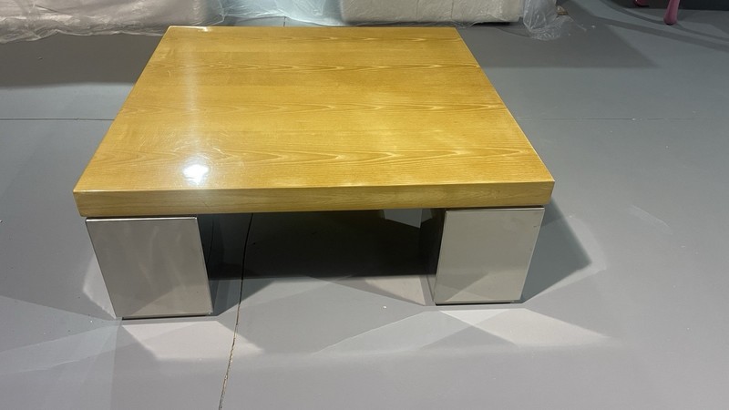 Mid Century Modern Milo Baughman for Thayer Coggin Style Square Coffee Table gallery