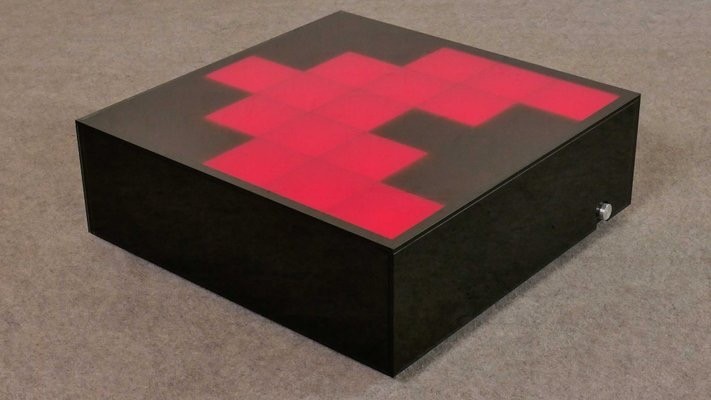 Original illuminated coffee table designed by Daft Punk and Tom Dixon for Habita gallery