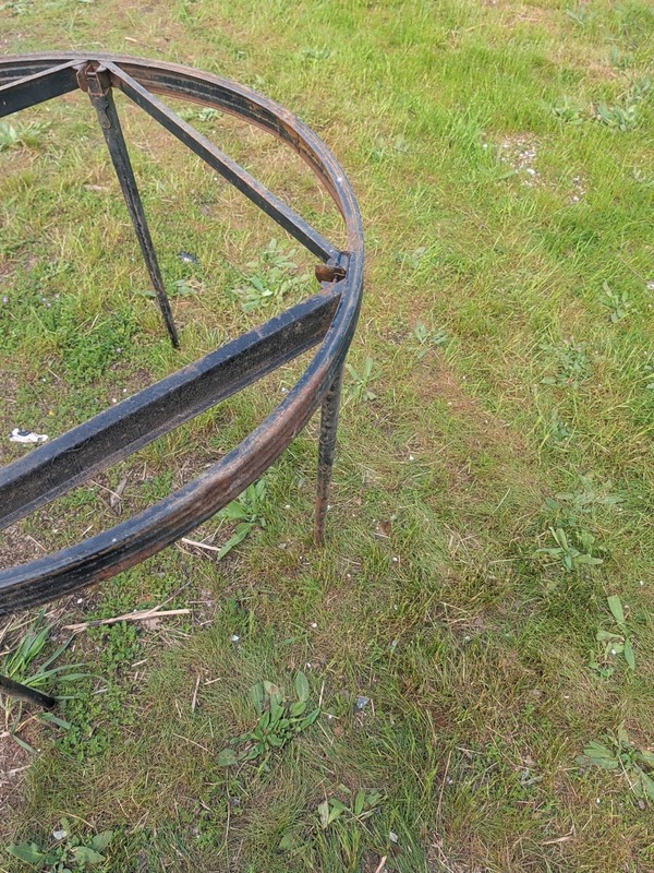 Vintage Metal Folding Table From The Fortys 40s All Intact gallery