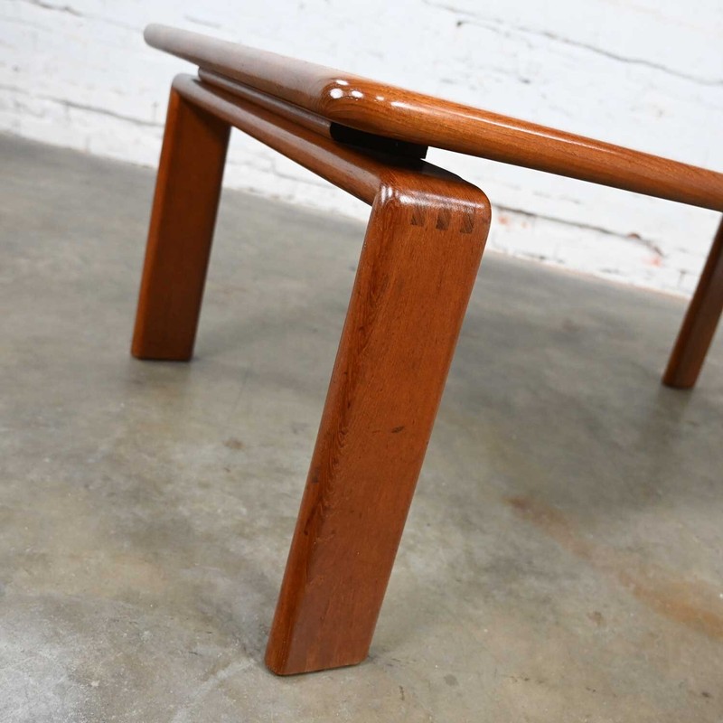Scandinavian Modern Solid Teak Rectangular Coffee Table Style of Westnofa Norway gallery