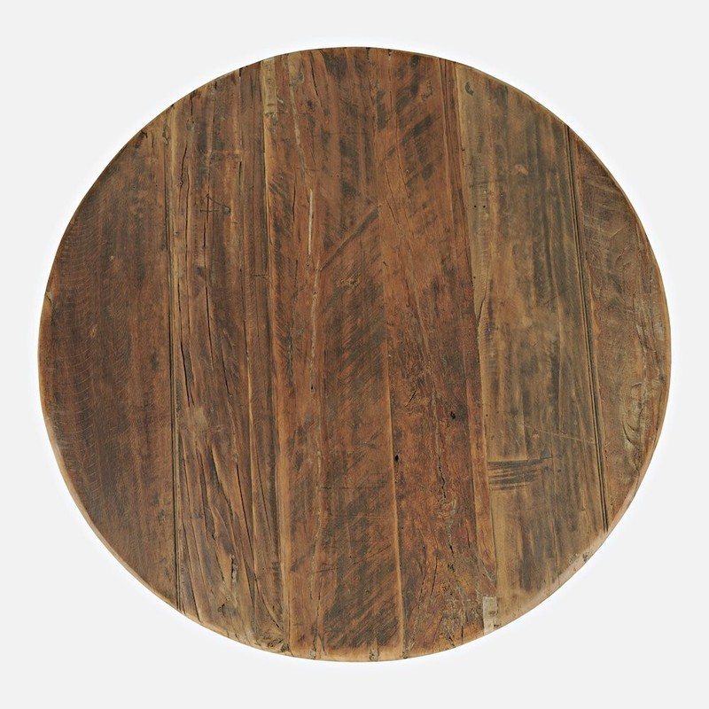 Reclamation 36" Round Rustic Reclaimed Solid Wood Coffee Table gallery