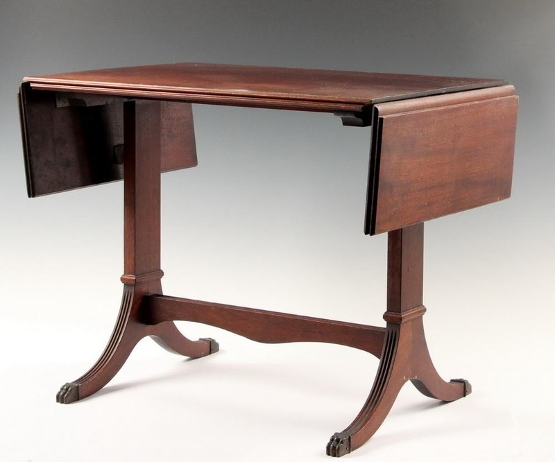 Vintage Duncan Phyfe Style Drop Side Table