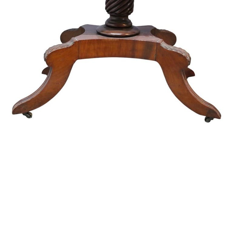 Federal Sheraton Flame Mahogany Card Table 19thC gallery