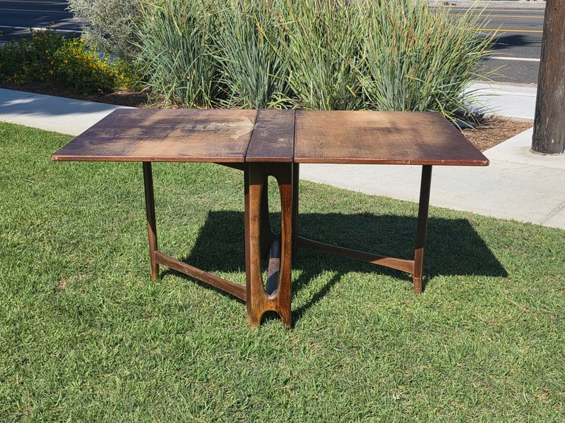 Bendt Winge Kleppe Mobelfabrik Norwegian Modern Drop Leaf Gateleg Dining Table gallery