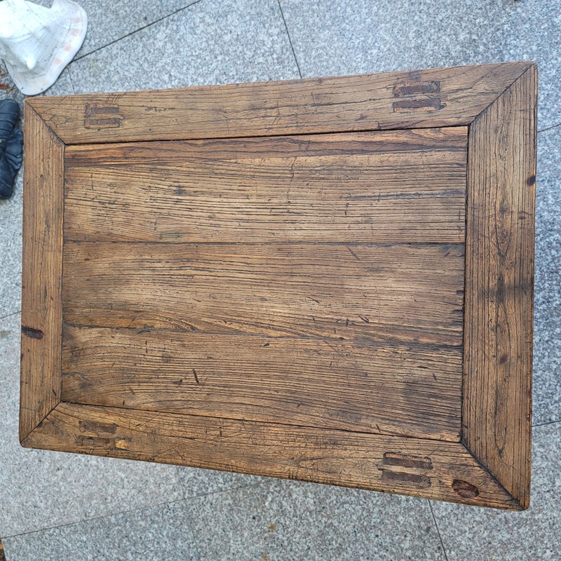 Antique Solid Elmwood Accent Table 19th Century gallery