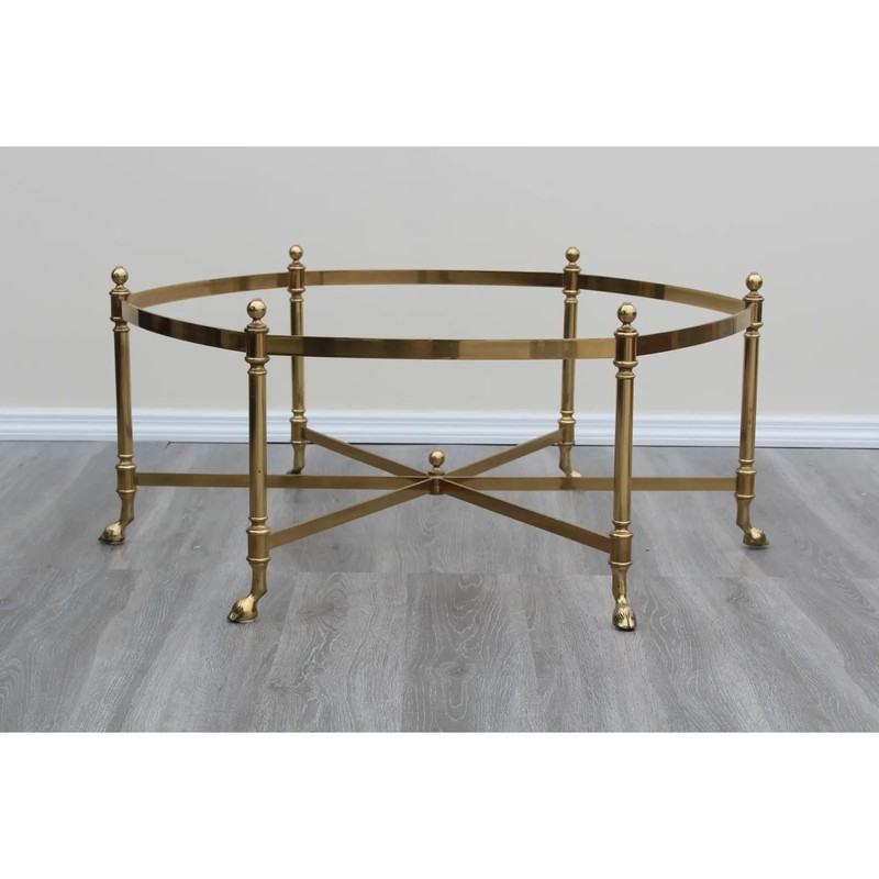 Century Vintage La Barge Style Brass Coffee Table, Brass Coffee Table gallery