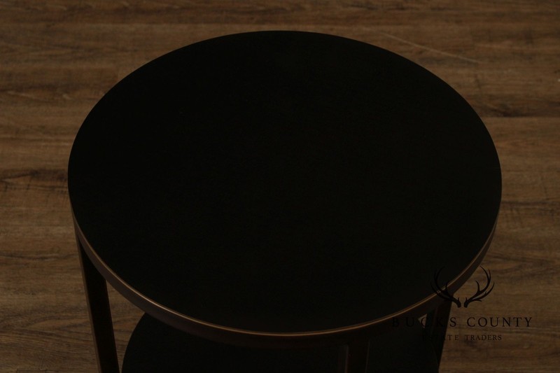 Crate & Barrel Modern Round Two-Tier End Table gallery