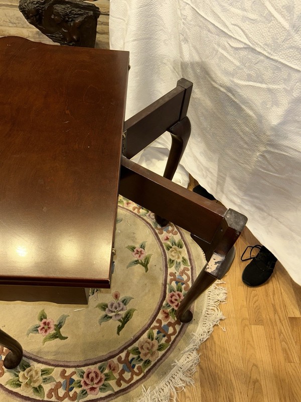 Antique Mahogany Expandable End Table gallery