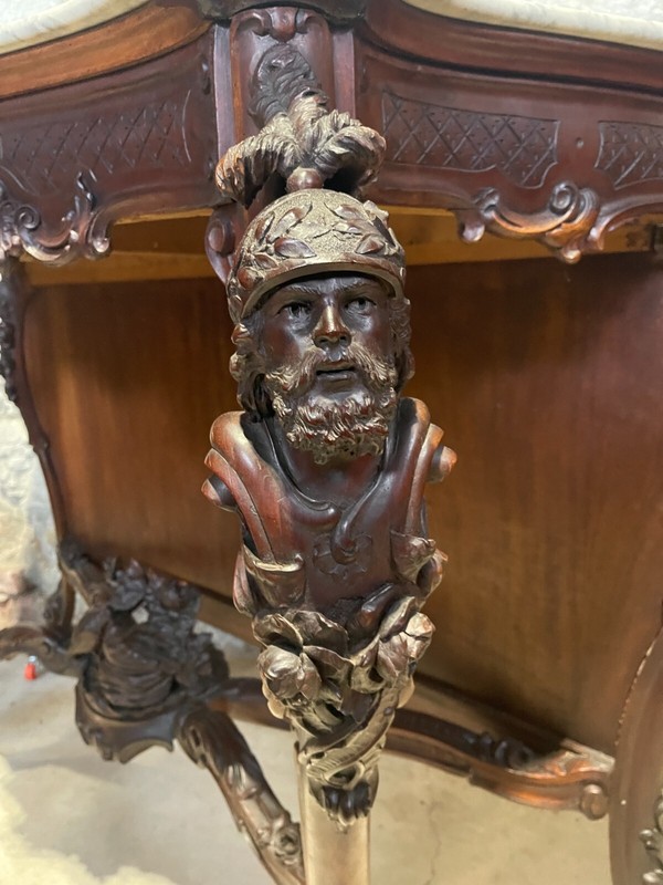 Antique Rococo Mahogany Pier / Console Table gallery