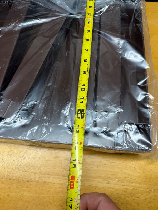 Vintage Plastic Parsons Table 14X14X14 Brown NOS Sealed gallery