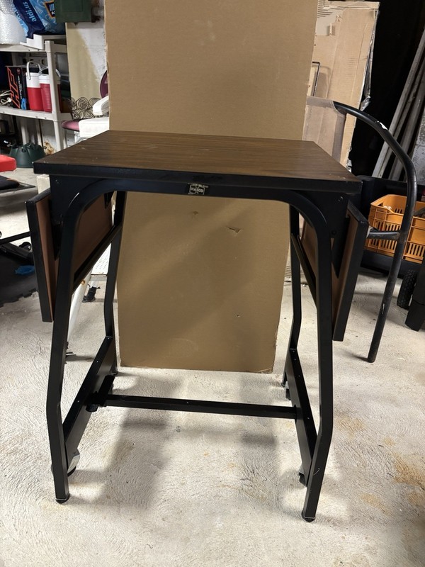 🍊Vintage MCM 1960s Hasco Industrial Typewriter Drop Leaf Rolling Table/Stand!
