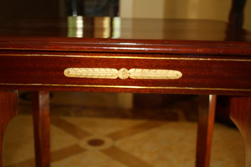 MAGNIFICENT 19C RUSSIAN NEO CLASSICAL BRONZE MOUNTED MAHOGANY TABLE 'MUST SEE' gallery