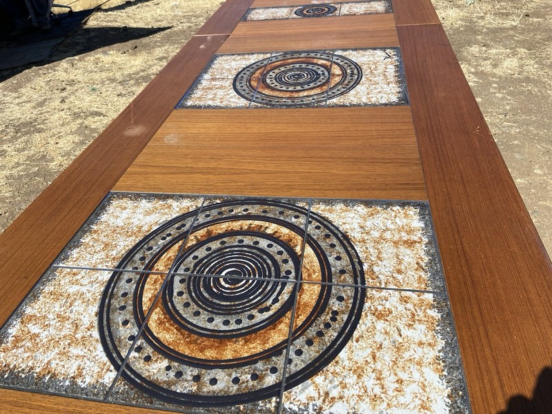MCM Dining Table Teak & Tile by GANGSO MOBLER gallery