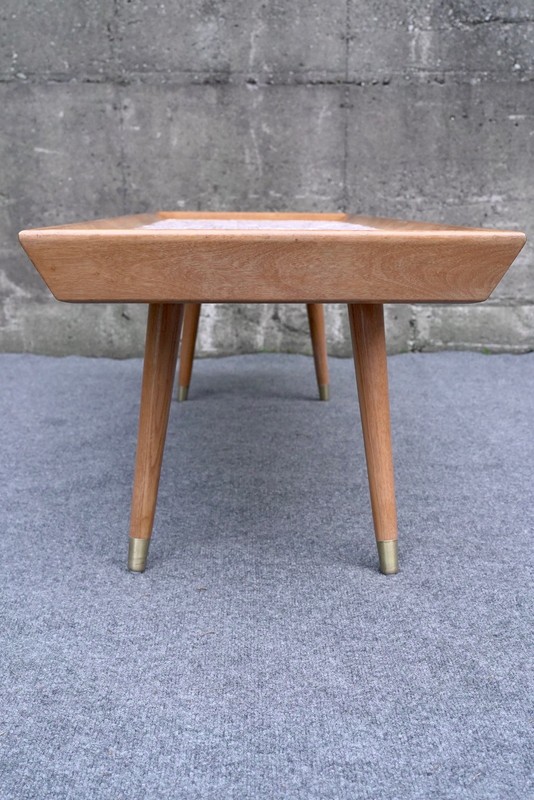 Mid Century Modern Marshall Studios Style Mosaic Tile Top Coffee Table gallery