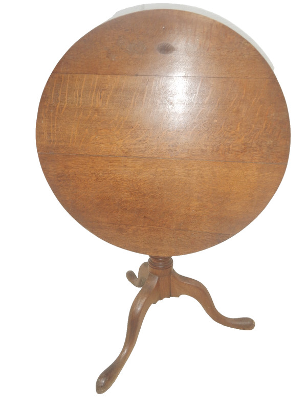 Antique Oak Tilt Top Table stand