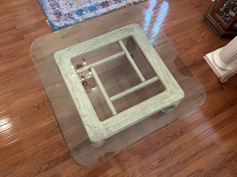 Lane Ming Style Glass Top Coffee Table gallery