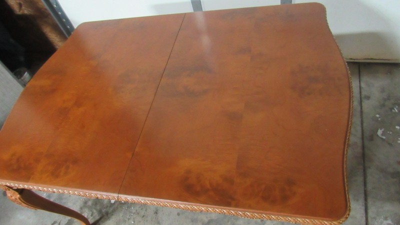 French Antique Dining Room Kitchen Table Carved gallery