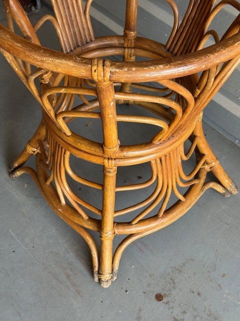 Vintage MCM Walnut Step End Table / Side Table