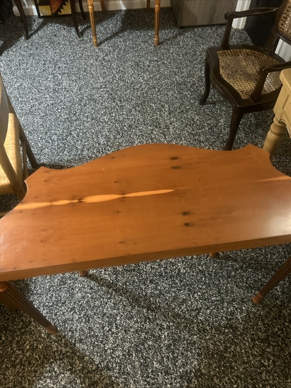 This is a Federal style mahogany and satinwood inlaid serpentine console. gallery