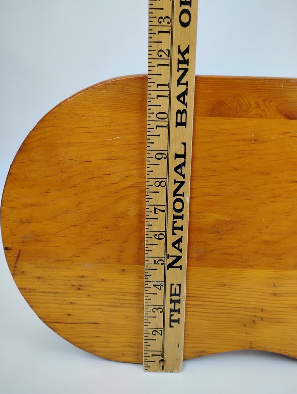 Handmade Kidney Shaped Side End Table Plant Stand 17"T Solid Wood Turned Legs gallery