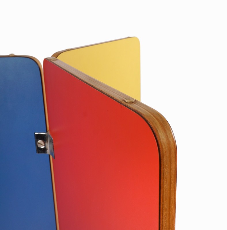 Plywood Tri-Color Table Base Mid Century Modern Vintage Wooden Coffee Side End gallery