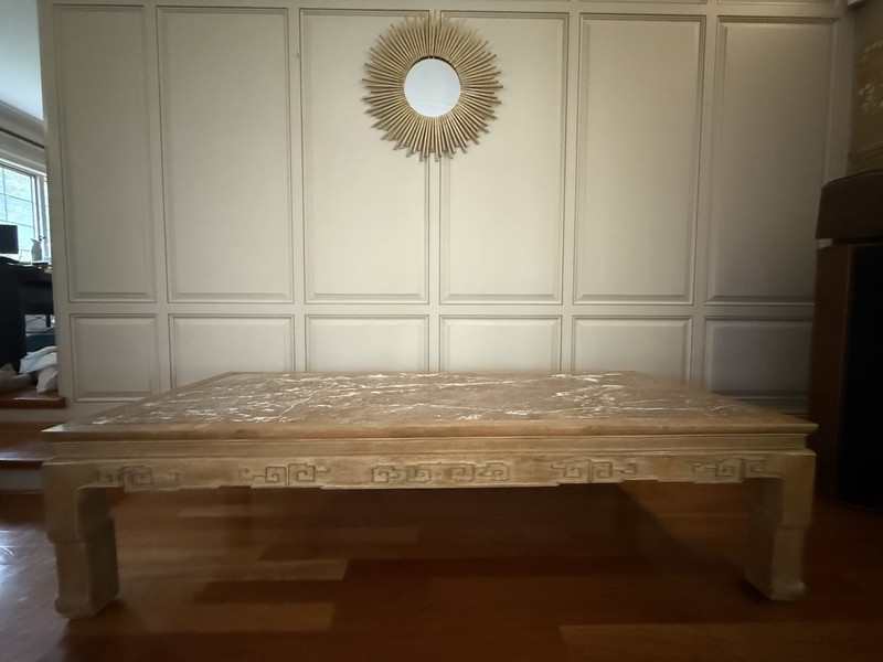 Vintage Table Wood Marble gallery