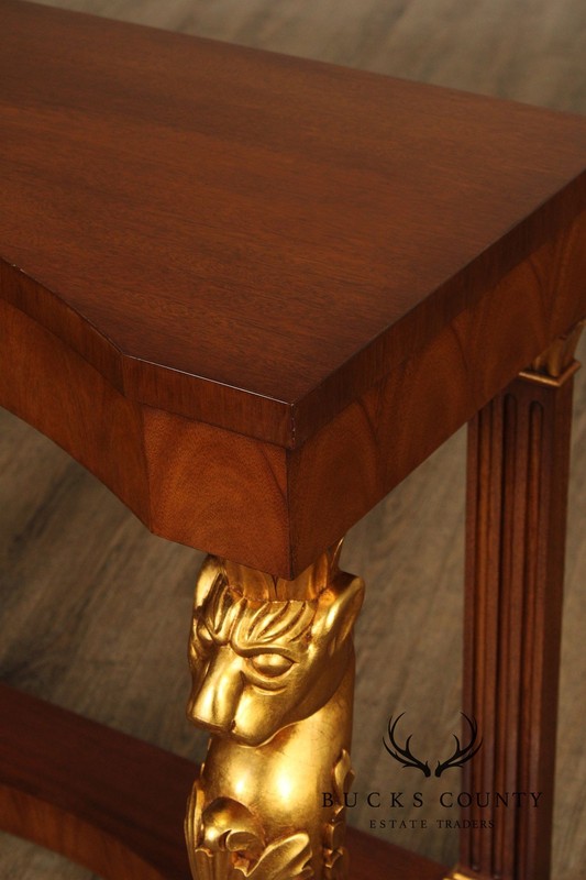 Karges Empire Style Mahogany and Partial Gilt Console Table gallery