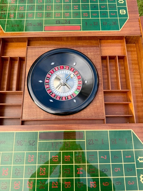 Notturno Intarsio Sorrento Italy Italian Game Table, Roulette, Chess Inlaid Wood gallery